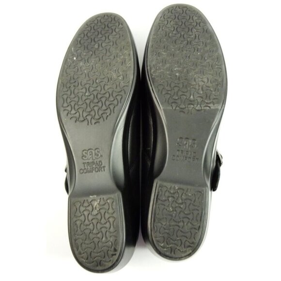 Tripad Sas Womens Size 7 N Narrow Mary Jane Black Dress Shoes Strap Made in USA - Picture 4 of 11